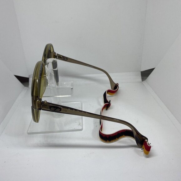 Vintage Zeiss Sunglasses Oversized 217 AC9 8073 Oval Yellow 61-11-125 with strap - Picture 6 of 9